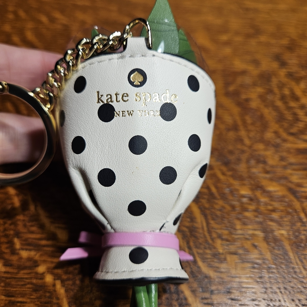 Kate Spade Flora Flower Bouquet Bag Charm NWT - Picture 2 of 6
